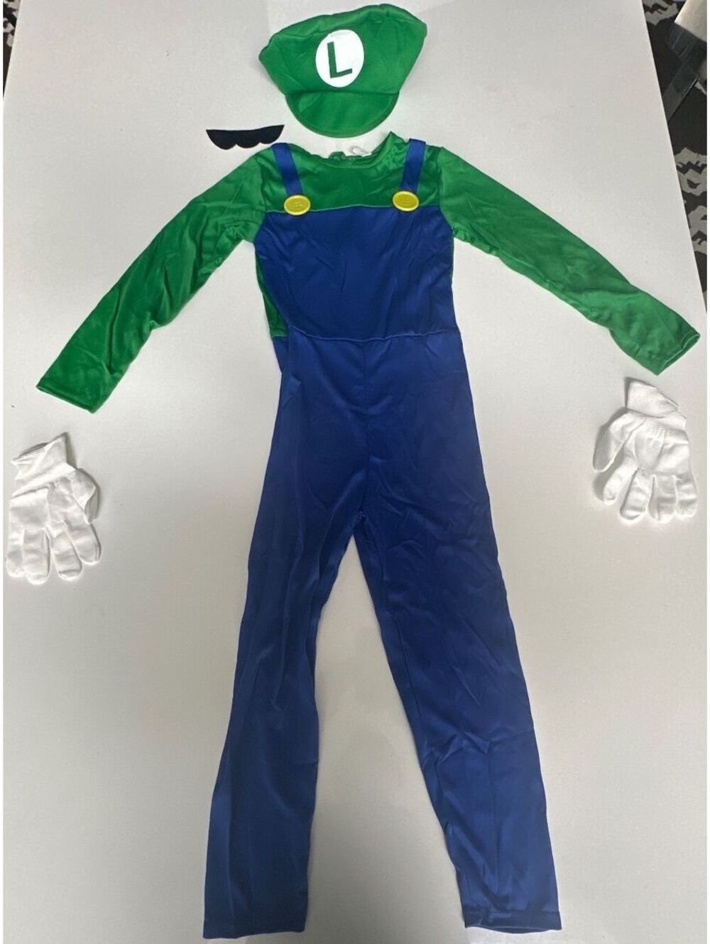 Super Mario Bros - Luigi - Costume Youth XL (9-10T) - New!